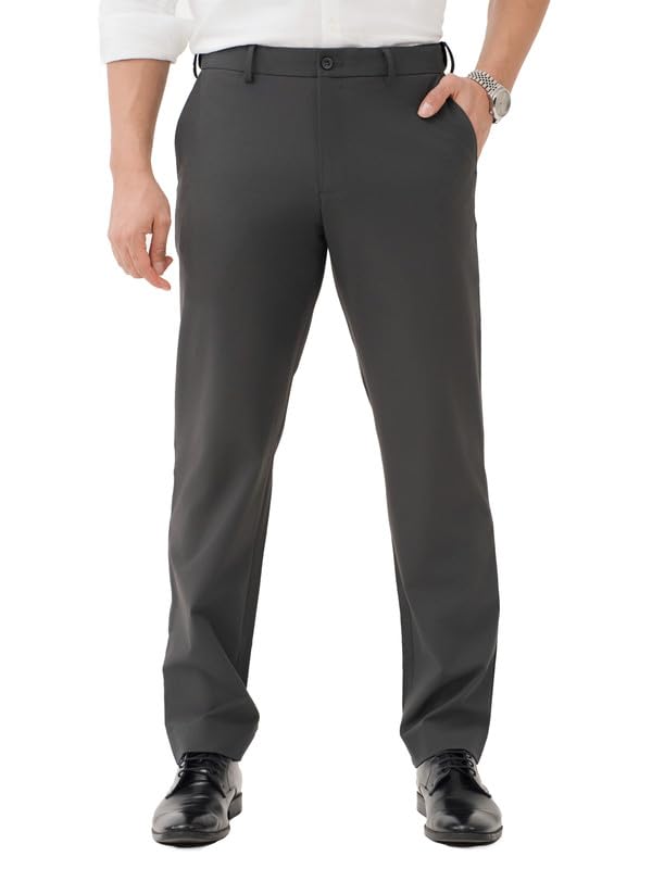 Men's Relaxed Fit Stretchable Formal Trousers | Premium PV Lycra Office & Party Wear Pants