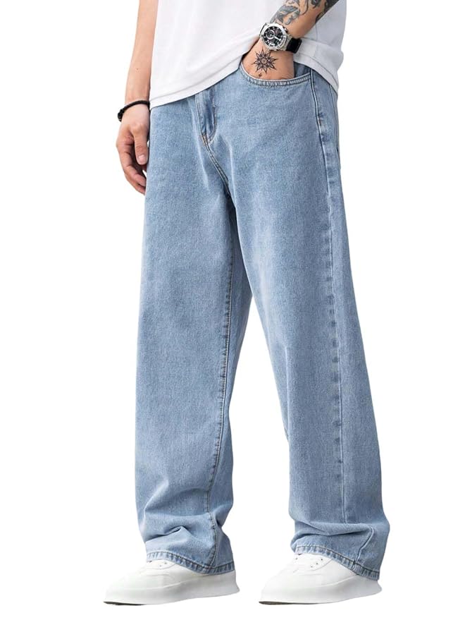 Men's Regular Fit Stretchable Denim Jeans | Mid Rise Cotton Blend Casual Jeans