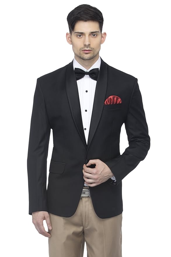 Men's Premium Slim Fit Blazer | Poly-Viscose Formal Tuxedo for Weddings, Business & Party Wear